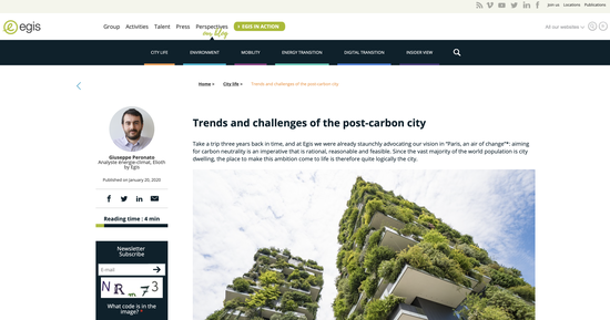 Trends and challenges of the post-carbon city